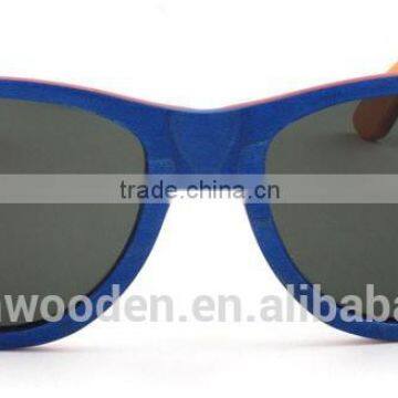Senlin Wooden Fashion Skateboard Wood 2015 CE And FDA Handmade Cheap Bamoo Sunglasses And Wooden Sunglasses With Wooden Case