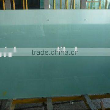 10mm thick acid etched pattern tempered glass