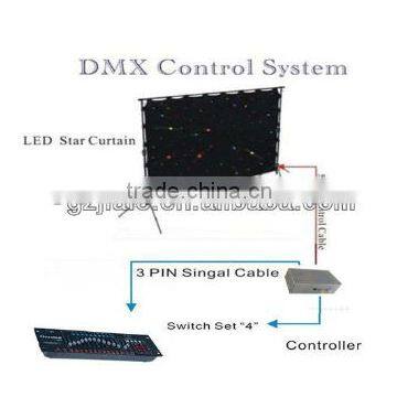 LED RGBW Star Curtain Backdrop/wedding Stage Backdrop photo-2