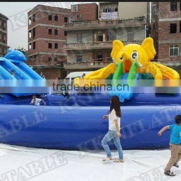 Hot sale mini inflatable water park for kids adult