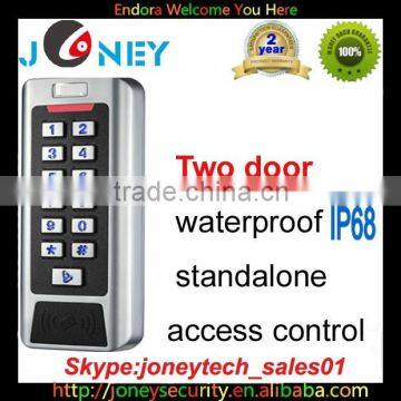 JYA-CC1EM IP68 waterproof access control standalone 2 door controller with keypad