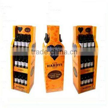 Beauty promotion cardboard wine rack design