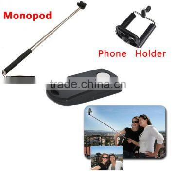 2 in 1 Combo Handheld Monopod Plus Self-timer kit Bluetooth Wireless Camera Shutter for Android iphone Samsung HTC CL-58