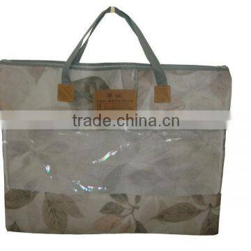 PVC zipper shopping bag