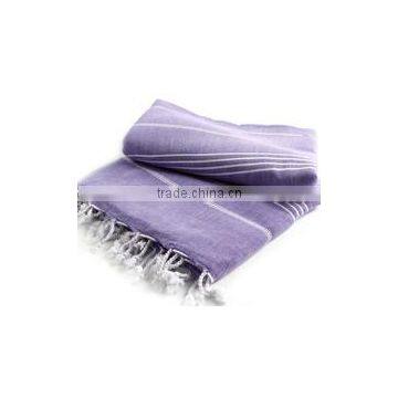 Pestemal Throw Blanket Dark purple
