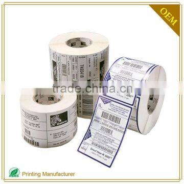 High Quality Custom Adhesive Bardcode Label Sticker Printer China