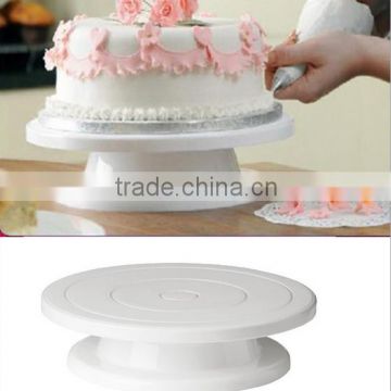 Plastic Cake Decorating Turntable Baking Tools / Cake Decorating Turntable Display Stand / Cake Decorating Turntable