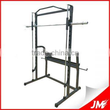 Multi fitness training smith machine with dumbell rack