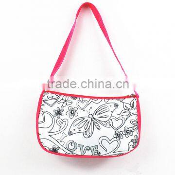 DIY Toy Designing Coloring Your Own Fashion Sparkling Handbag With 4 Mini Markers photo-3