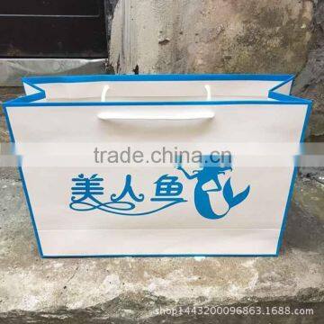 Luxury printed custom made paper shopping bags with handle