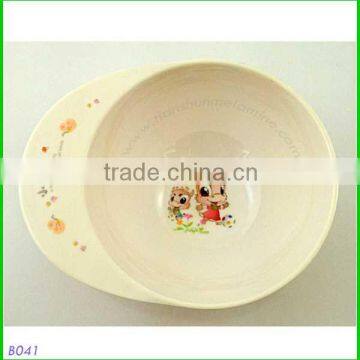 kids melamine bowl with handle , melamine soup bowl with handles