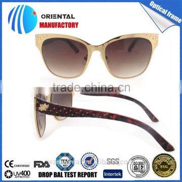 Beaded decoration particular frame sunglasses 2015stylish