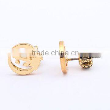Round Shape High Quality Alloy Best Selling Medicated Earrings(Studs) photo-5