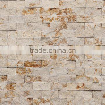 JY-S-03 China mosaic factory beige 3D stone mosaic tile decoration tile