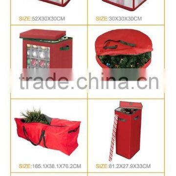 Strong Durable Oxford Canvas Christmas Decoration Bag, Holiday Christmas Wreath Storage Bag photo-3