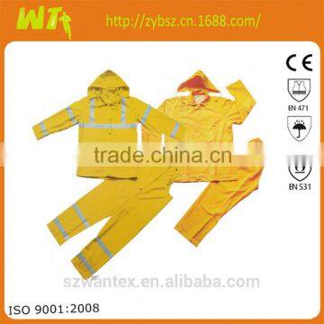 pvc raincoat bulk rainsuits with bib pants cheap raincoat