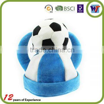 Crazy Soccer Fan Hats for world cup/Funny Football Fan Hats with Logo Printing