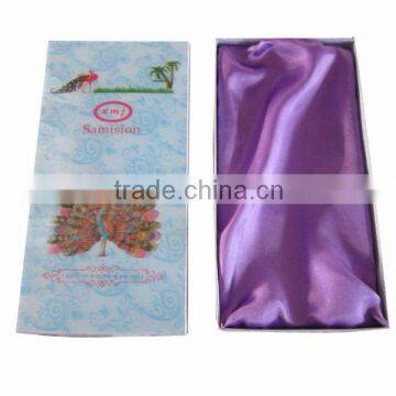 2015 Wholesale Glossy Lamination Paper Box with Ribbon Inner Cover Made in China