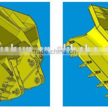 China High Performance-Cost 3T Wheel Loader Side Dump Bucket 1.4M3 For SDLG LG933L Wheel Loader