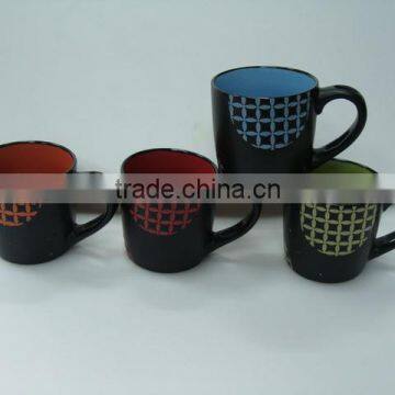 4Pieces New Stoneware Coffee Mug Set