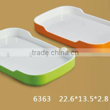 6363 Melamine Korean Double Colors Plate photo-2