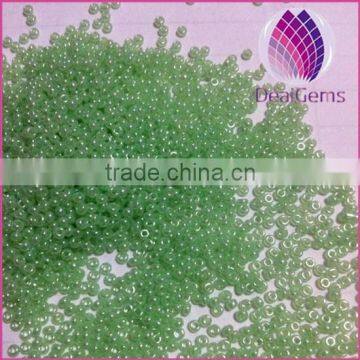 High quality 12/0 green glass seed beads