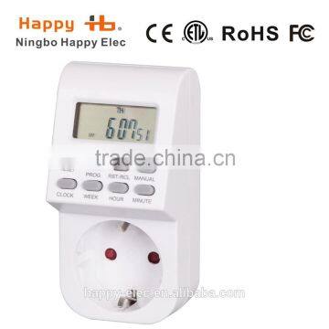 HG01E 230VAC 50Hz indoor LED weekly digital timer remote control sockets