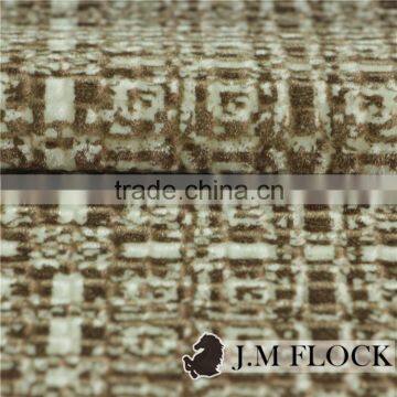 Flocking polyester wholesale factory printed velvet fabric for covering sofa