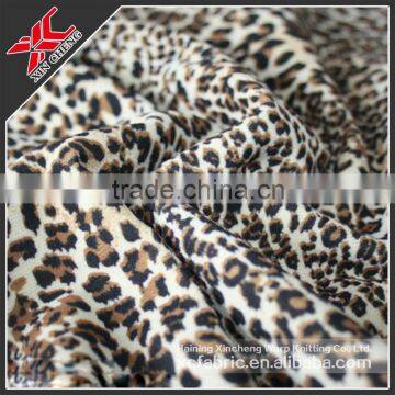 Suitable animal printed super soft velboa fabric