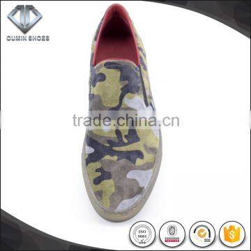 the Italian style,the most popular street style slip-on camouflage men shoes in fashion