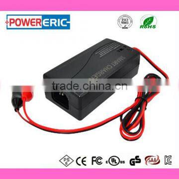 Factory price ! 12v2a lead acid battery charger with ETL CE FCC GS PSE approval