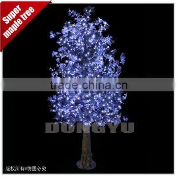  Russian super simulation decorative LED tree black maple leaf cone tree lights with wire inside
