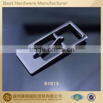 15mm alloy custom Rectangle black belt buckle