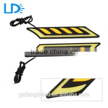 High bright 12V Waterproof 21cm cob drl car led drl with turn signal lights COB LED DRL