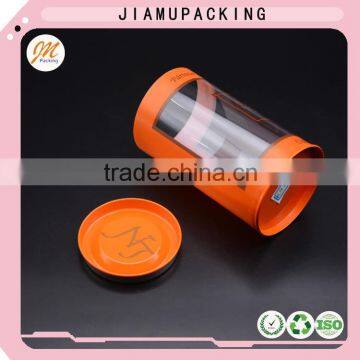 Tinplate Costomized Plastic Cylinder With Iron Lid photo-4