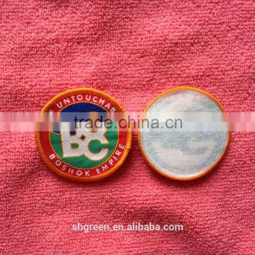 High Quality Woven Clothing Badge,weaving Badge for Caps/hats
