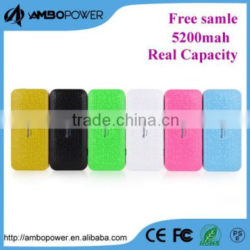 5200mah New Innovative bulk power bank supply