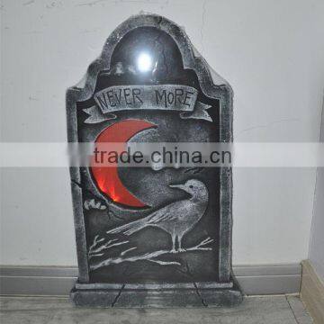 Halloween Polyfoam Moon Led light tombstone decoration