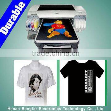 Fabric t-shirt digital colorful printing machine with 8 colors,tshirt durable printing machine