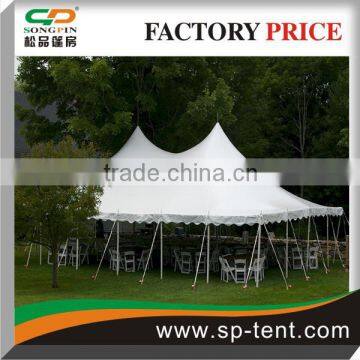 White Pole Style tension Tent 7mx12m for sale with out wall covers