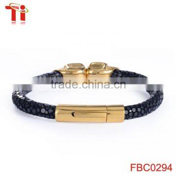 Ti Aohua Gold Plated Metal Bracelet Jewelry Set, Unisex Skull Beads Cuff Bracelet Jewelry Accessory photo-3