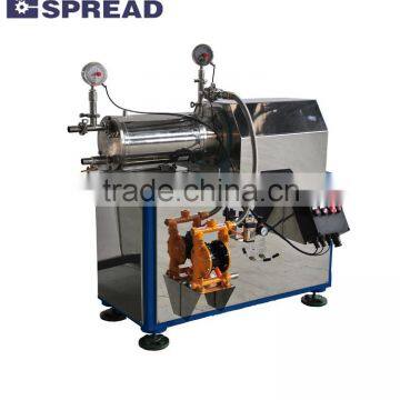 Economical horizontal pearl mill for pesticide