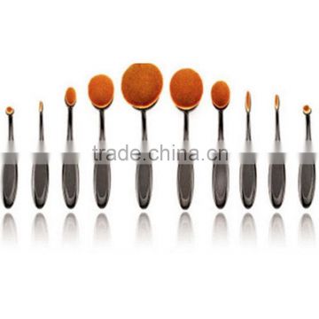 10Pc/Set Beauty Tools Toothbrush Shaped Foundation Eyebrow Eyeliner Lip Facial Makeup Oval Brushes