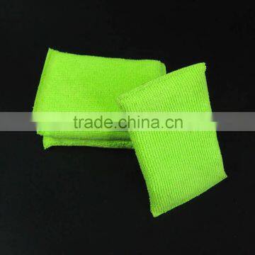 2016 New Kitchen Cleaning Tools Microfiber Kitchen Cleaning Sponge With Green Color