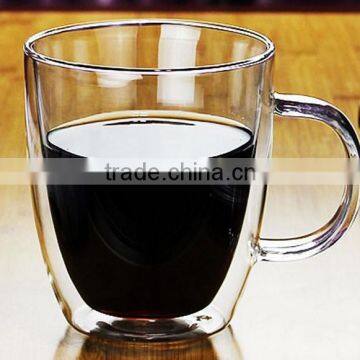 double wall drinking glass for coffee and water