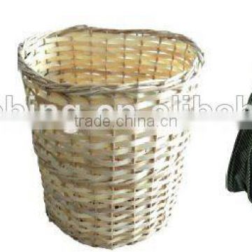 Willow basket inside Mushroom Fishing Bag