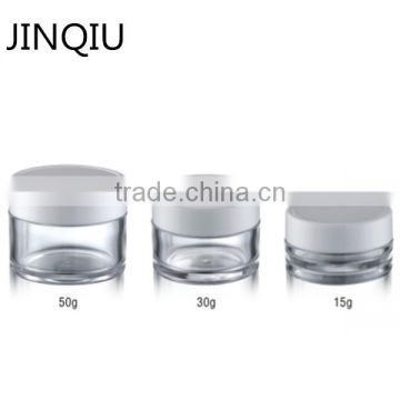 15g 30g 50g Platic PETG cosmetic cream jar