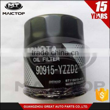 Good performance Car Parts Oil Filter Type Oil Filter for Toyota 90915-YZZD2