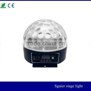 6 pcs 3 w RGB dmx512 led crystal ball/stage light,party lighting,led stage lights,led effect disco lights