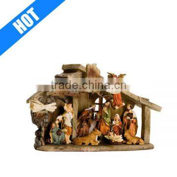 customized handmade painted christmas nativity sets wholesale